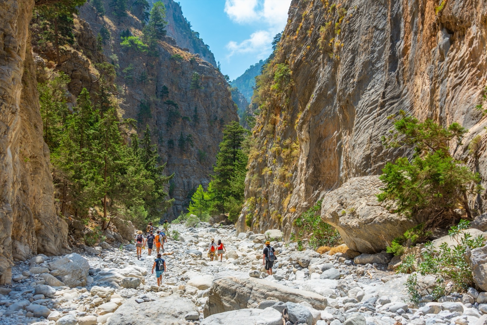 The Samaria Gorge in Crete